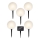 К-кт 5x LED Соларна лампа LED/3,2V многоцветен