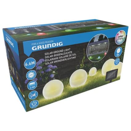 К-кт 5x LED Соларна лампа LED/3,2V многоцветен
