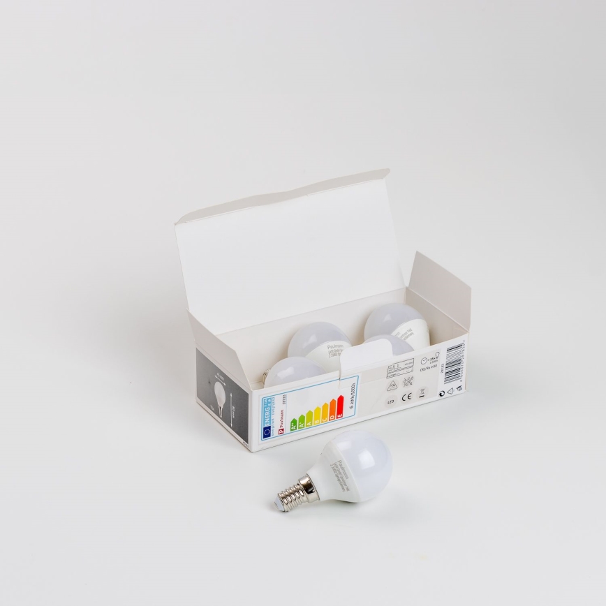 К-кт 5x LED Крушка P45 E14/5,5W/230V 2700K - Paulmann 28783