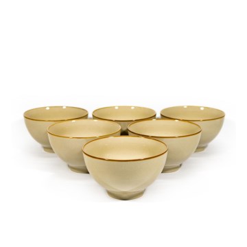 К-кт 6 бр. керамични купи Vitrál бежови