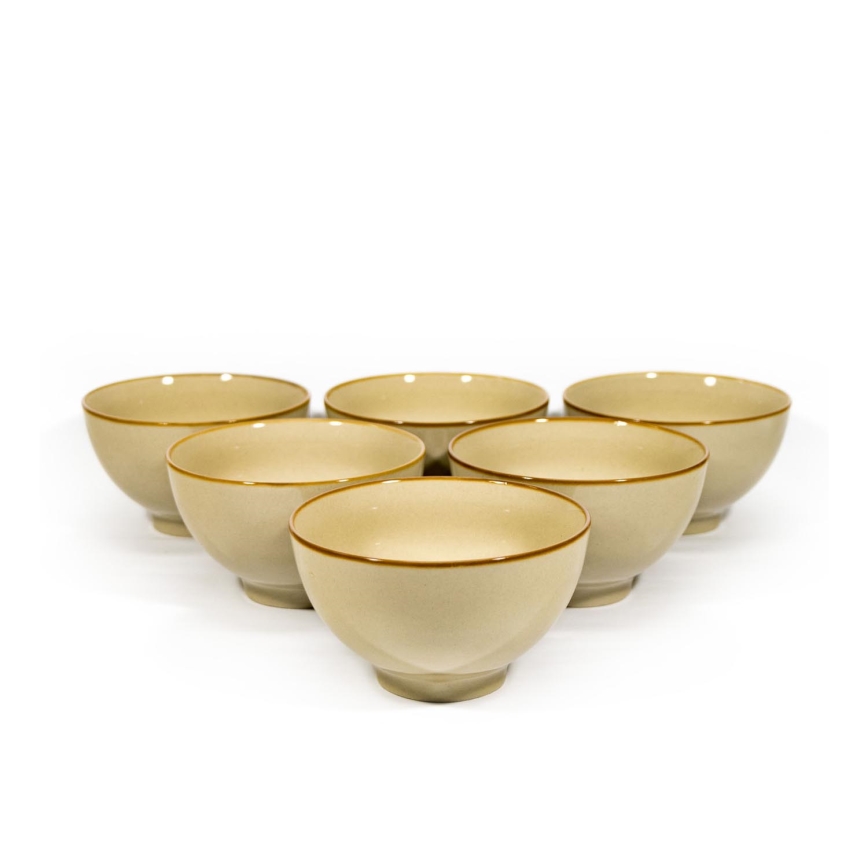 К-кт 6 бр. керамични купи Vitrál бежови