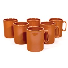К-кт 6 бр. керамични чаши Hubert оранжеви