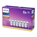 К-кт 6бр. LED крушки Philips GU10/4,6W/230V 2700K