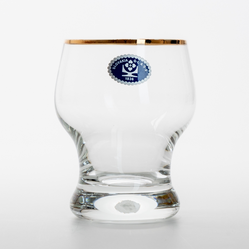 К-кт 6x чаша Katka 130 мл прозрачен златист