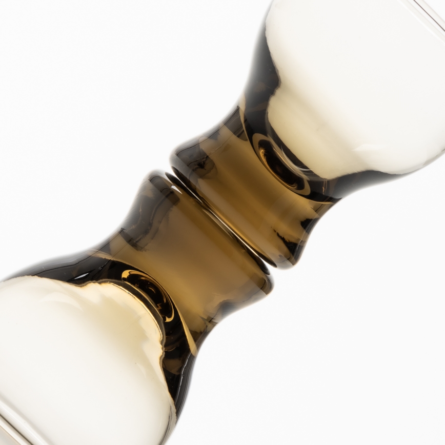 К-кт 6x чаша за ликьор прозрачен кафяв