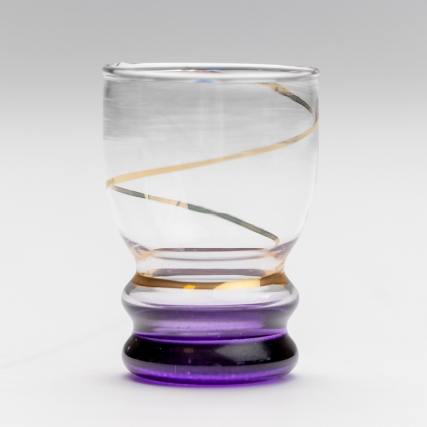 К-кт 6x чаша за шот прозрачен лилава