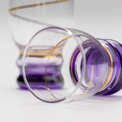 К-кт 6x чаша за шот прозрачен лилава