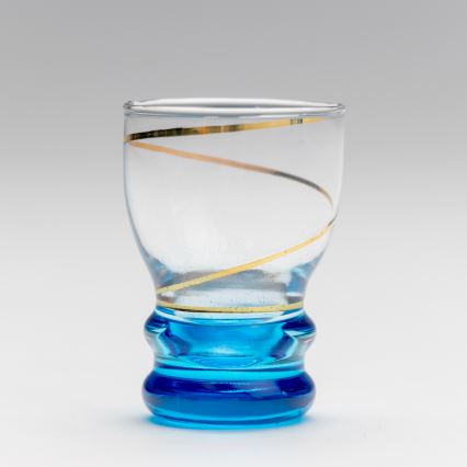 К-кт 6x чаша за шот прозрачен син