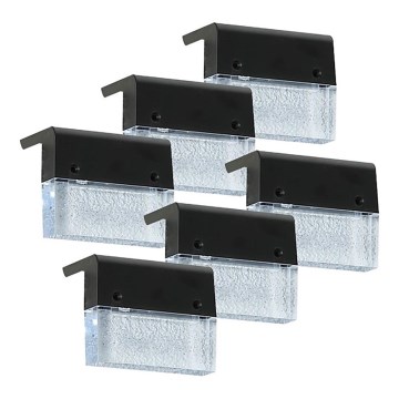 К-кт 6x LED RGB Соларен аплик LED/1W/1,2V 3500K IP65