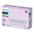 К-кт 6x LED Крушка Philips GU10/4,6W/230V 2700K