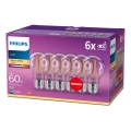 К-кт 6x LED Крушка VINTAGE Philips E27/7W/230V 2700K