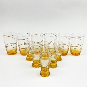 К-кт 6x по-голяма чаша и 6x по-малка чаша за шотове жълти