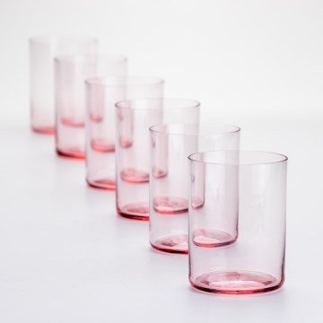 К-кт 6x стъкло 200 ml червен прозрачен