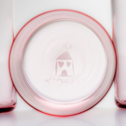 К-кт 6x стъкло 200 ml червен прозрачен