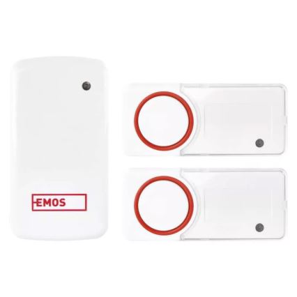 К-кт безжичен звънец за контакт + 2бр. бутони 230V IP44