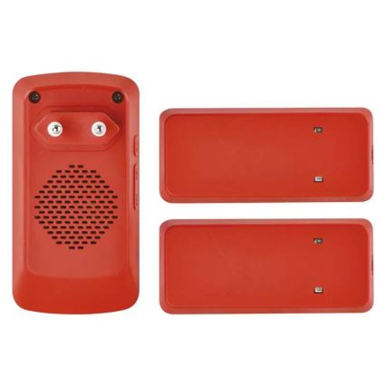 К-кт безжичен звънец за контакт + 2бр. бутони 230V IP44