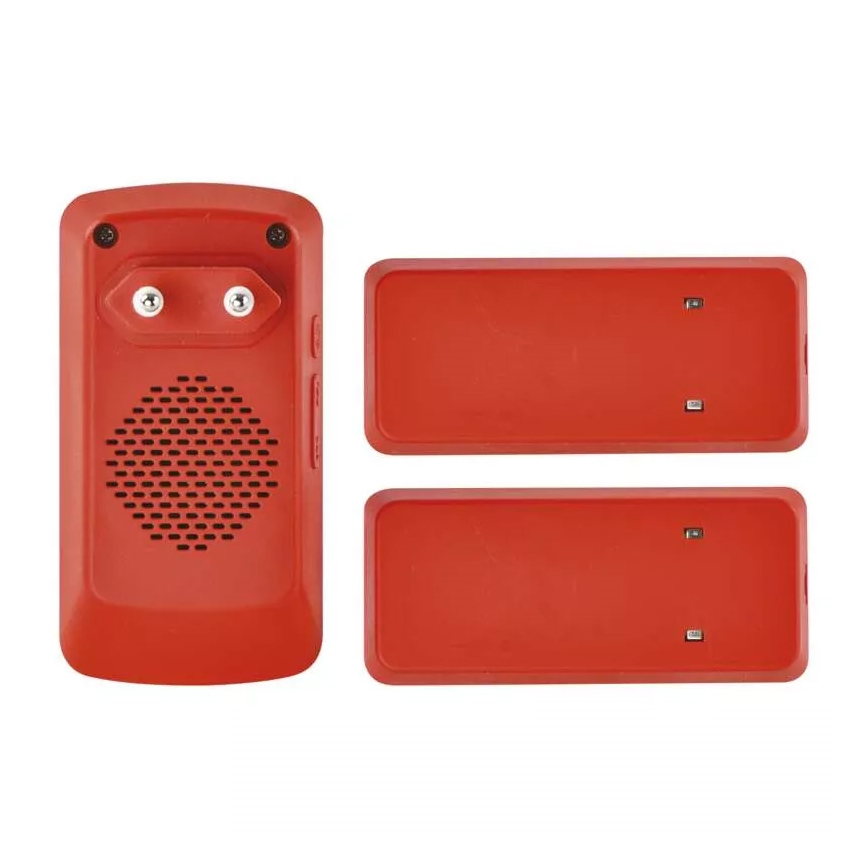 К-кт безжичен звънец за контакт + 2бр. бутони 230V IP44