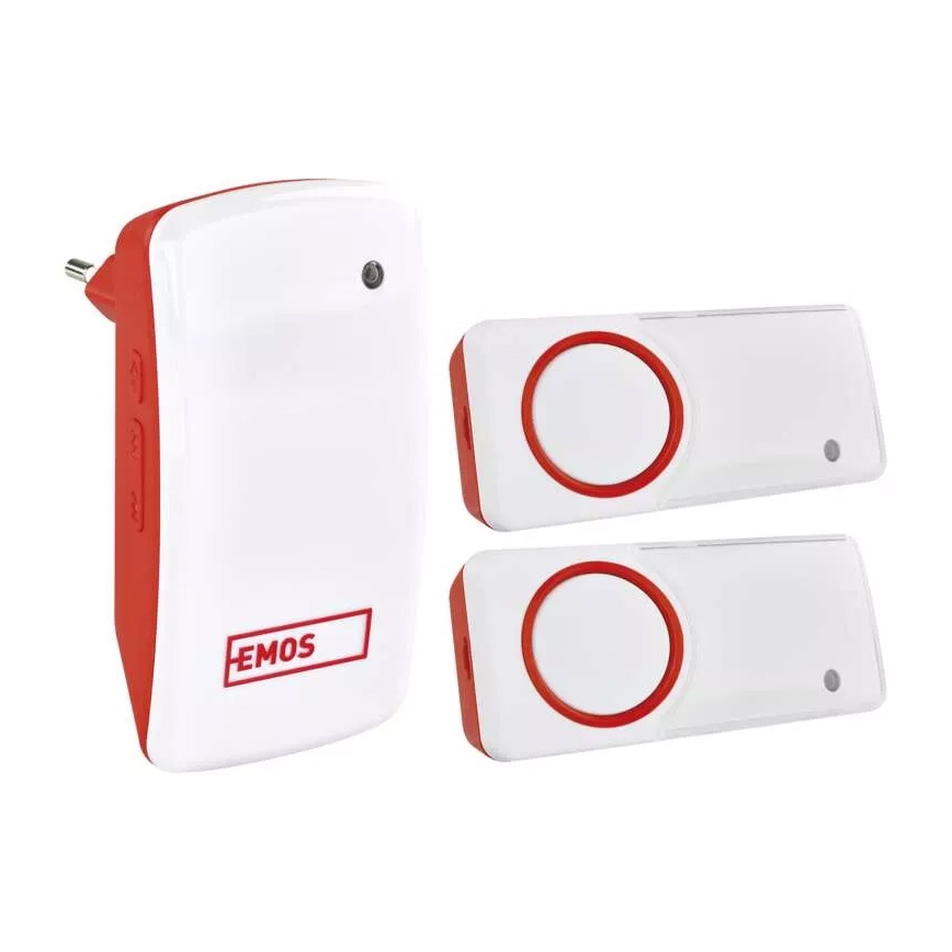 К-кт безжичен звънец за контакт + 2бр. бутони 230V IP44