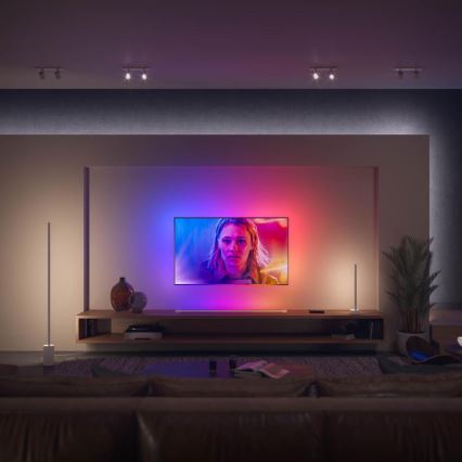 К-кт - LED RGBW Димируема лента Philips Hue WHITE AND COLOR AMBIANCE 2m LED/20W/230V + 4x Димируема крушка Philips A60 E27/6,5W/230V 2000-6500K