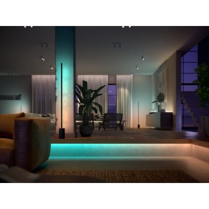 К-кт - LED RGBW Димируема лента Philips Hue WHITE AND COLOR AMBIANCE 2m LED/20W/230V + 4x Димируема крушка Philips A60 E27/6,5W/230V 2000-6500K