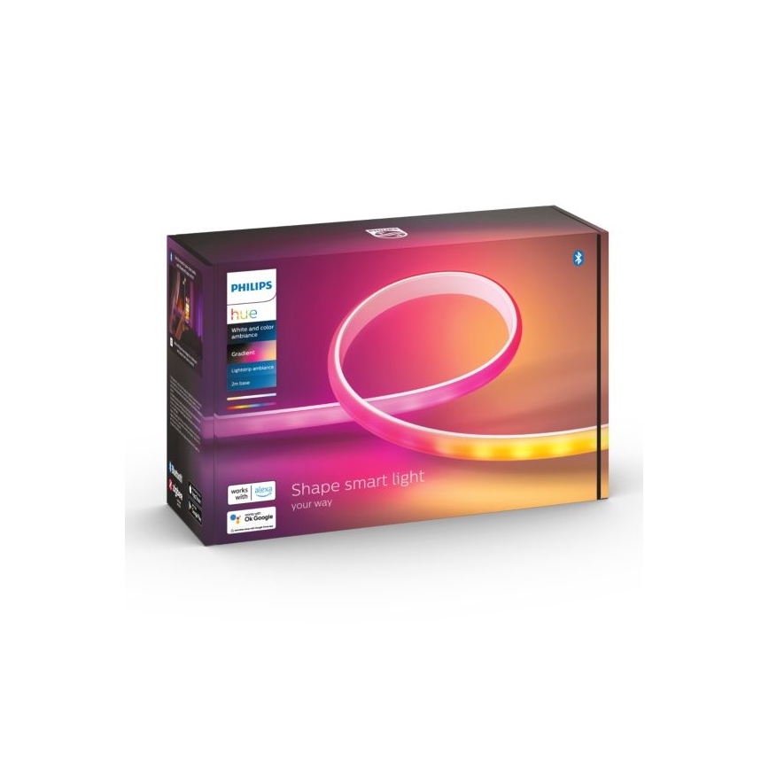 К-кт - LED RGBW Димируема лента Philips Hue WHITE AND COLOR AMBIANCE 2m LED/20W/230V + 4x Димируема крушка Philips A60 E27/6,5W/230V 2000-6500K