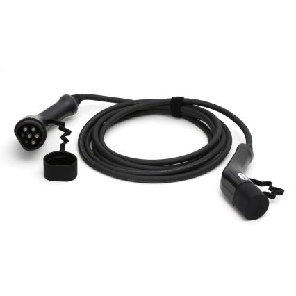 Кабел за зареждане на електромобили 2 5 м 11kW 16A IP54 черен