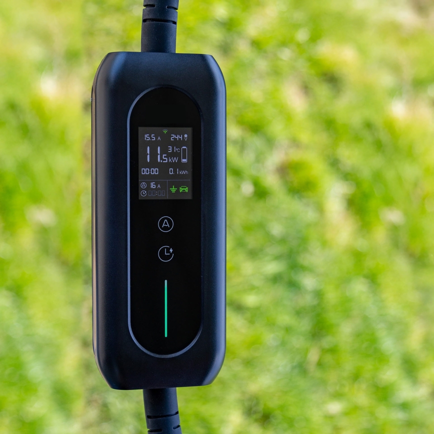 Кабел за зареждане на електромобили 2 5 m 11kW 16A IP54 Tuya