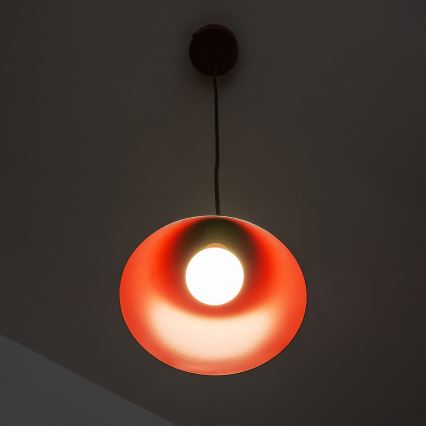 Кабелен пендел ETNA II, 1xE27/15W/230V, Ø 18,5 см, червен