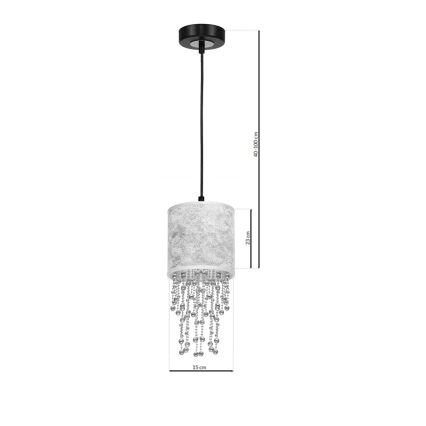 Кабелен полилей ALMERIA 1xE27 / 60W / 230V