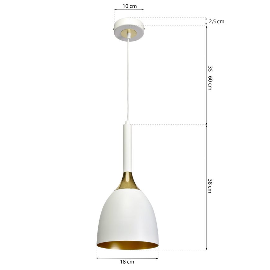 Кабелен полилей CLARK 1xE27 / 60W / 230V