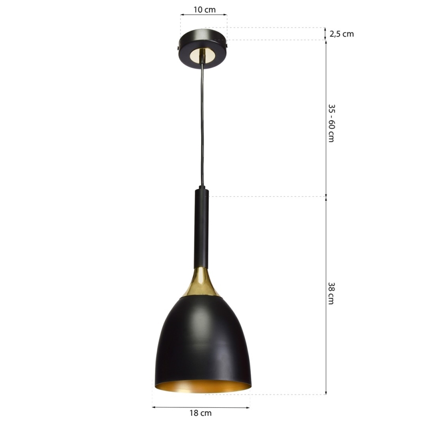 Кабелен полилей CLARK 1xE27 / 60W / 230V