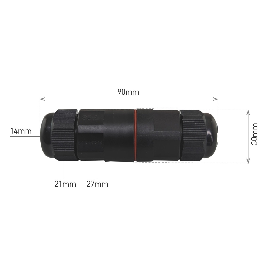 Кабелен съединител CWL 250V/16A IP68 3x2,5 mm²