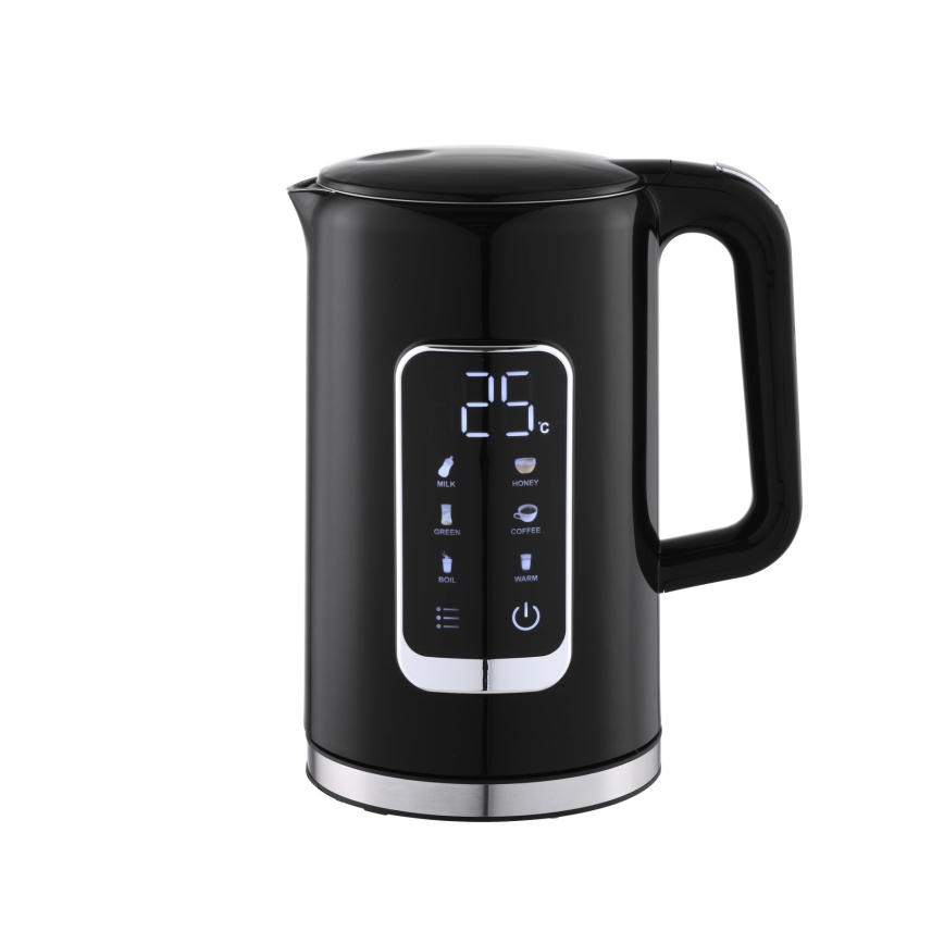 Кана с LCD дисплей 1,7 l 2200W/230V черен + туристическа чаша 450 ml