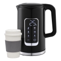 Кана с LCD дисплей 1,7 l 2200W/230V черен + туристическа чаша 450 ml