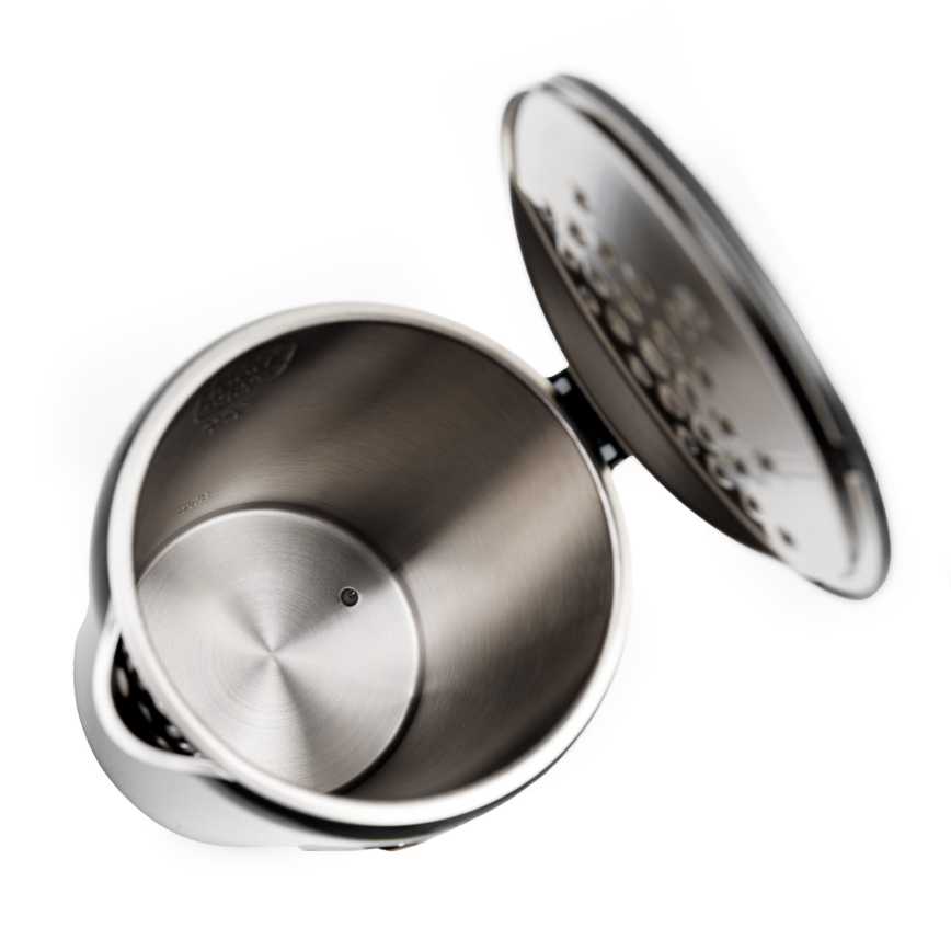 Кана с LCD дисплей 1,7 l 2200W/230V черен + туристическа чаша 450 ml