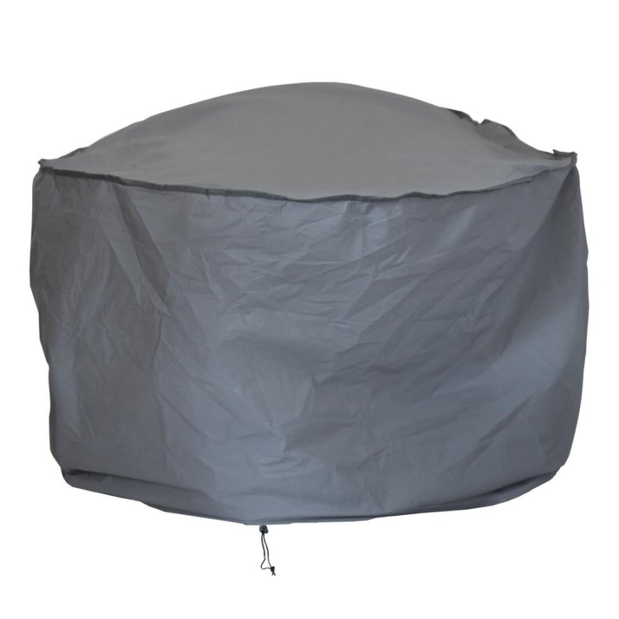 Капак за огнище 93x58 см сив