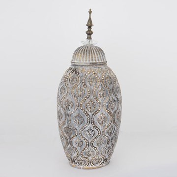 Керамичен буркан 47x20,5x15,5 см сив