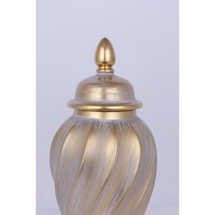 Керамичен буркан 40,8x17,5 см златист/сив