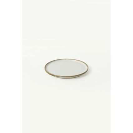 Керамичен комплект за хранене, 24 части, кремав/кафяв