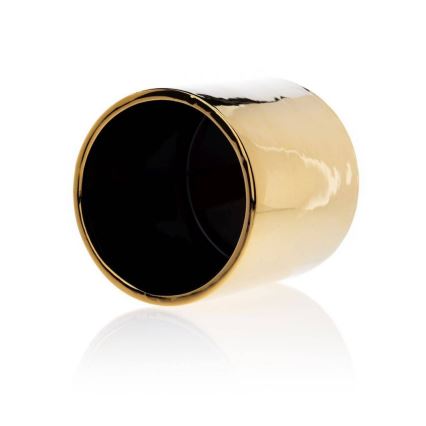 Керамична саксия FLORA 13x13 см златиста