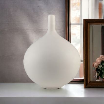 Керамична ваза 24 см бяла