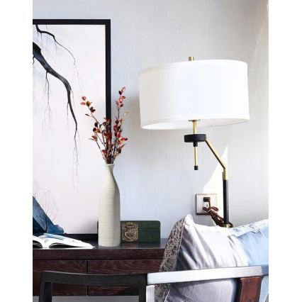 Керамична ваза, 46 см, бяла