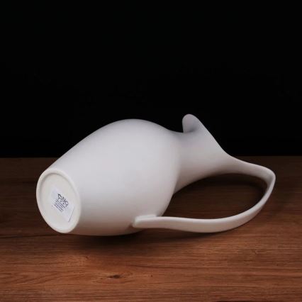 Керамична бяла ваза 33x17x19 см