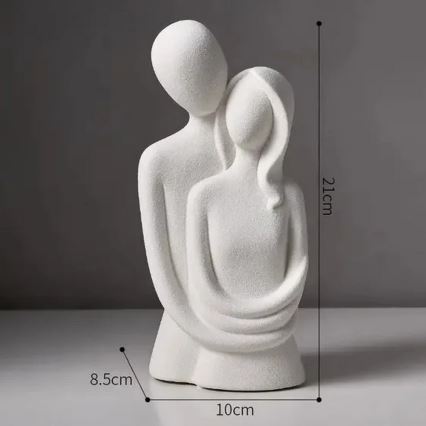 Керамична декорация за маса 20x9,5x7,5 cm сива