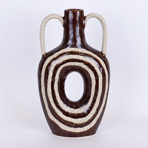 Керамична ваза 39x21,8 кафяв