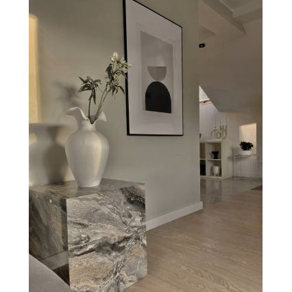 Керамична ваза, бяла, 41,5 x 23 см