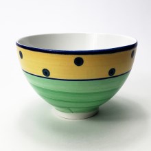 Керамична купа за компот Tereza зелен и жълт