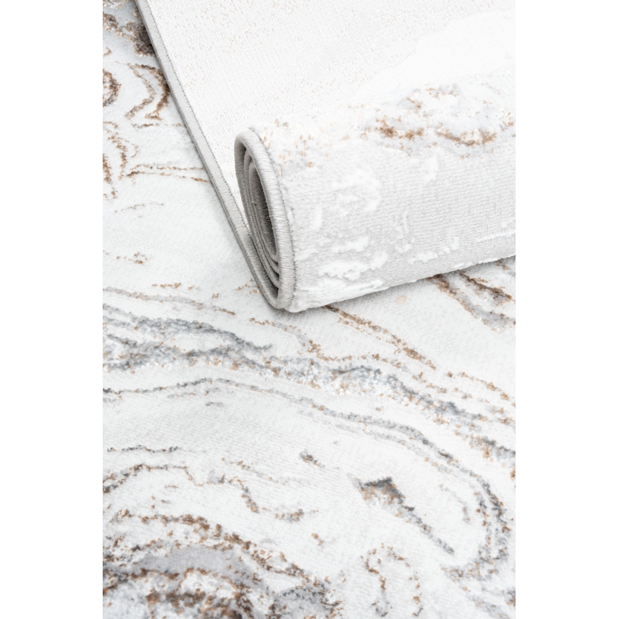 Килим CREATION 200 x 290 см, 1950 g/m², сив/кафяв/мраморен десен