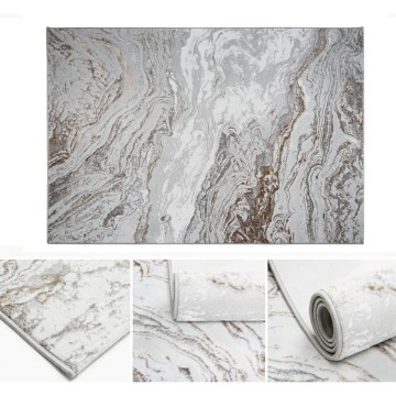 Килим CREATION 200x290 см 1950 г/м² сив/кафяв/мраморен десен