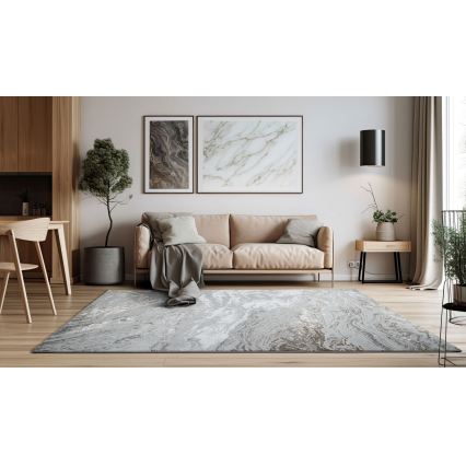 Килим CREATION 200x290 см 1950 г/м² сив/кафяв/мраморен десен